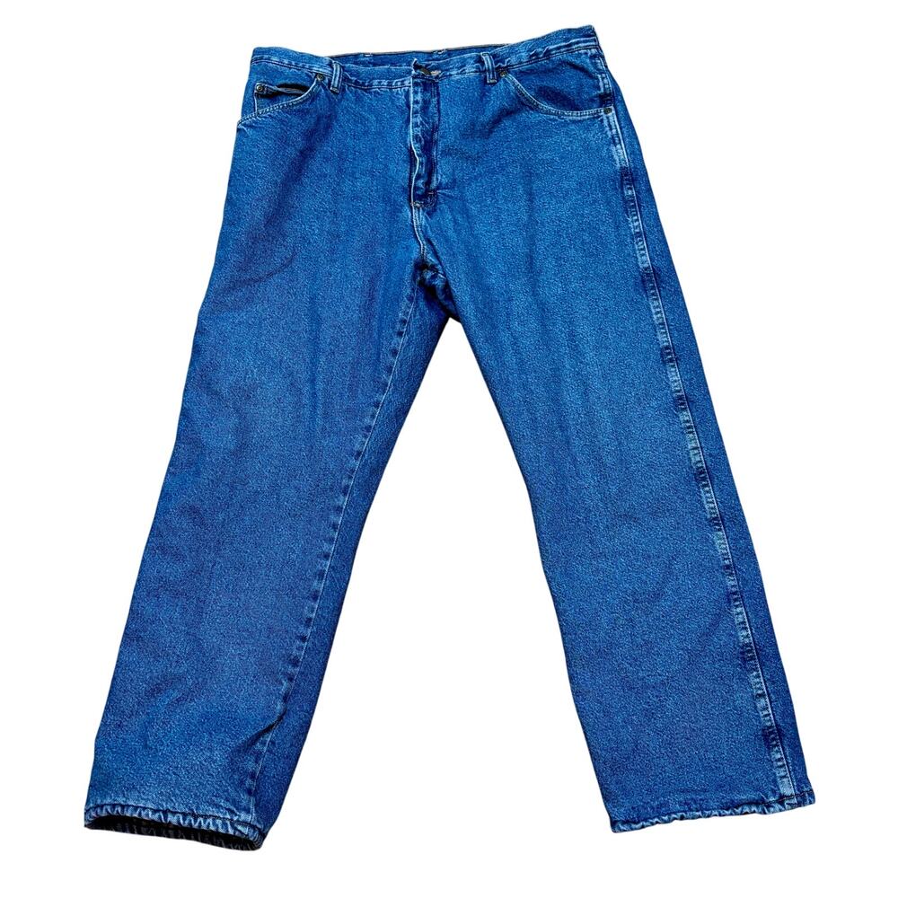 Jeans Wrangler Rugged Wear Quilted Red Lining Men's W40 L30 Relaxed High Rise